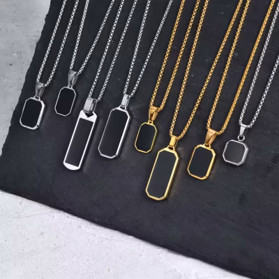 گردنبند مردانه مشکی